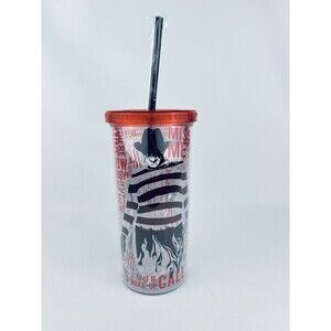 A Nightmare On Elm Street Freddy Krueger 20oz Tumbler Horror Halloween Cup Straw